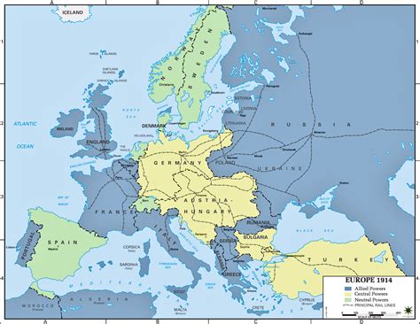map of europe 1914|Atlas of World War I .